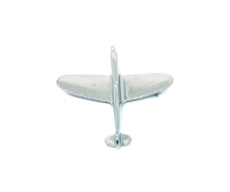 Silver Airplane Charm