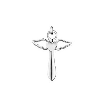 Silver Angel Wing Charm