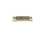 Gold Believe Charm