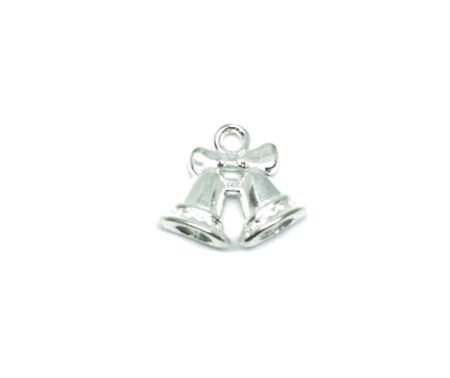 Silver Bow Charm