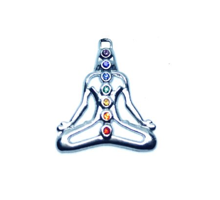 Crystal Chakra Buddha Charm