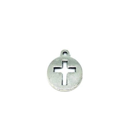 Cross Charm Silver