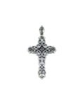 Oxidized Cross Charm