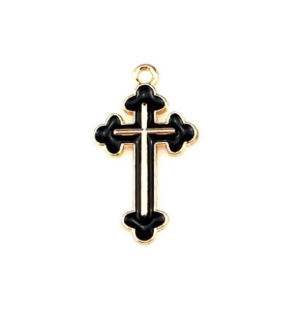 Enamel Cross Charm