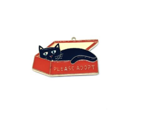 'Please Adopt' Cat Charm