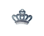 Oxidized Crown Charm