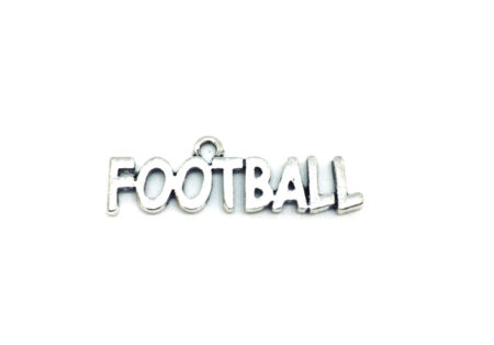 Football Charm Silver