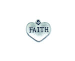 Heart Faith Charm