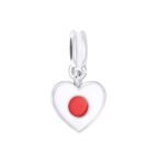 Heart Japan Flag Charm