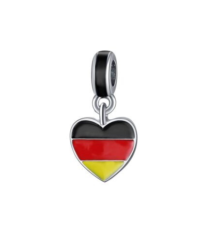 Heart Germany Flag Charm