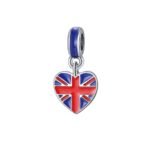 Heart The UK Flag Charm