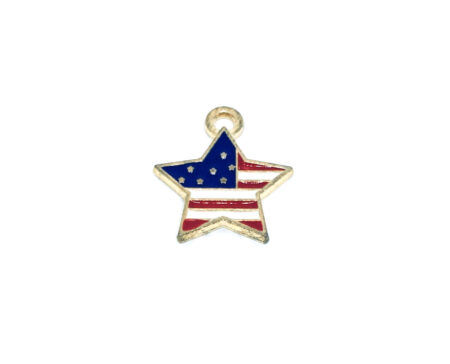 Star The USA Flag Charm