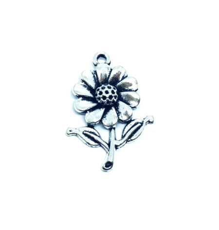 Hand with Rose Flower Charm