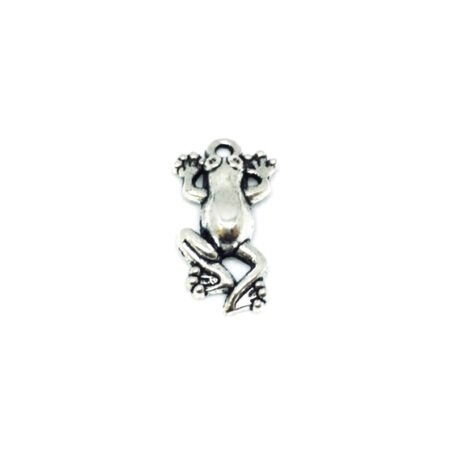 Silver Frog Charm