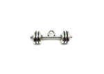 Silver Dumbbell Charm