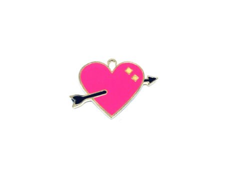 Arrow Heart Charm