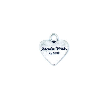 'Made with Love' Heart Charm