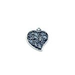 Oxidized Heart Charm