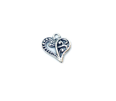 Small Vintage Heart Charm