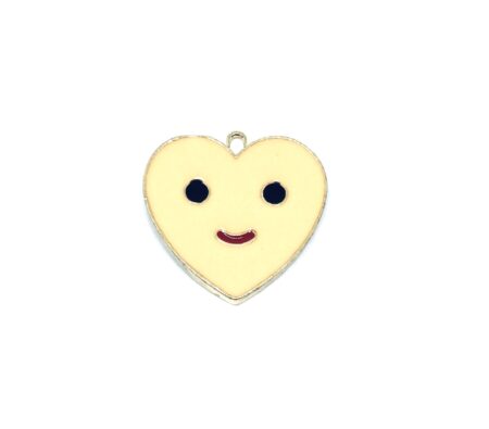 Smiley Heart Charm