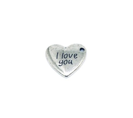 'I Love You' Heart Charm