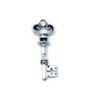 Oxidized Key Charm