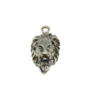 Silver Lion Head Charm