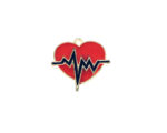 Electrocardiogram Heart Charm