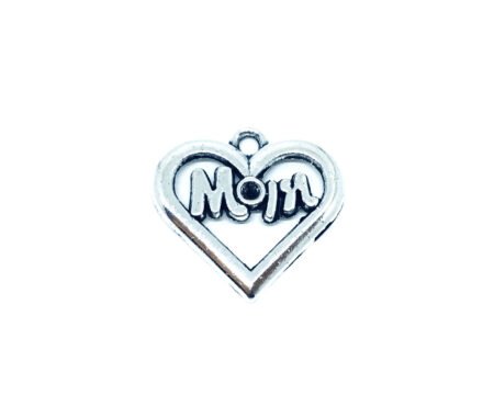 Mom Heart Charm