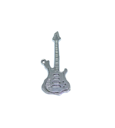 Silver Guitar Charms