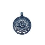 Antique Flower Om Charm