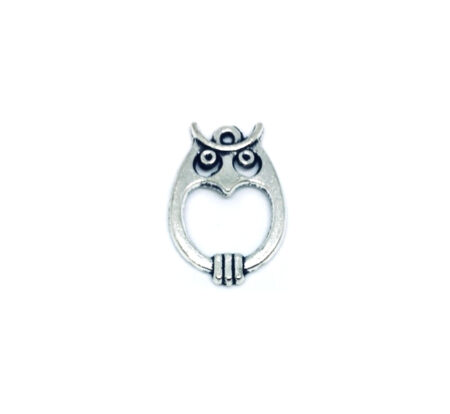 Tiny Owl Charm Silver