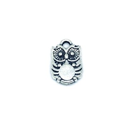 Tiny Vintage Owl Charm