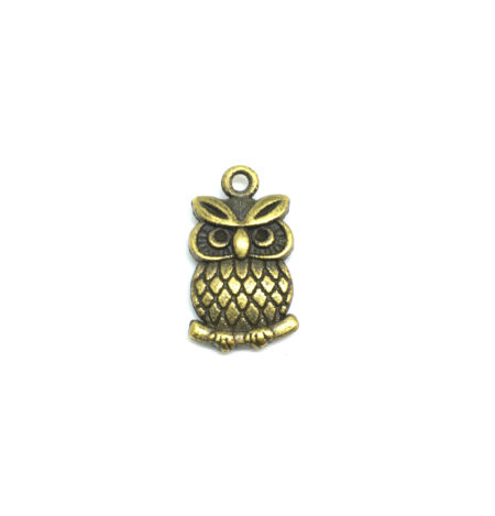 Gold Owl Charm
