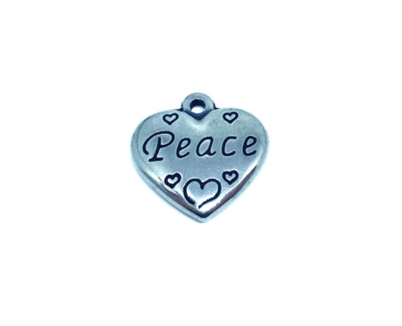 Heart Peace Charm