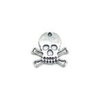 Silver Skull And Crossbones' Charm