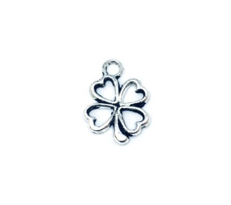 Oxidized Shamrock Charm