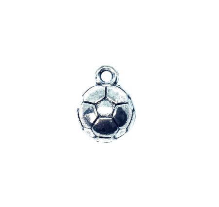 Silver Soccer Ball Charm