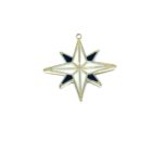 Enamel Star Charm Silver