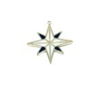 Enamel Star Charm Silver