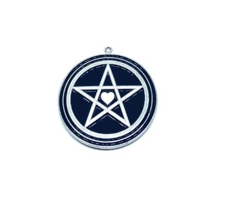 David Star Enamel Charm