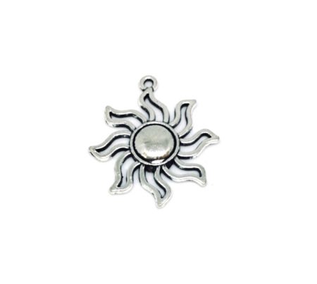 Silver Sun Charm