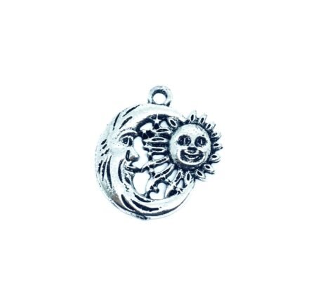 Vintage Sun Moon Charm