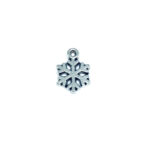 Tiny Silver Snowflake Charm