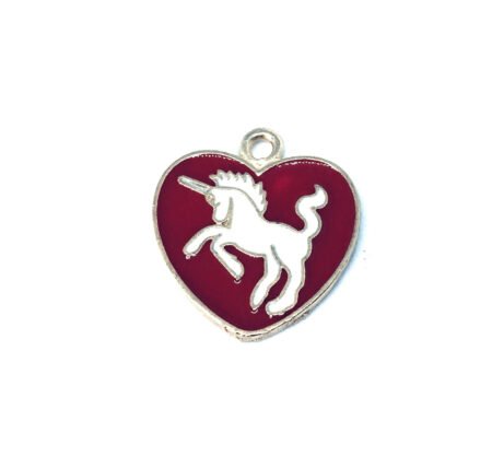 Heart Unicorn Charm