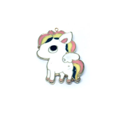 Cute Unicorn Enamel Charm
