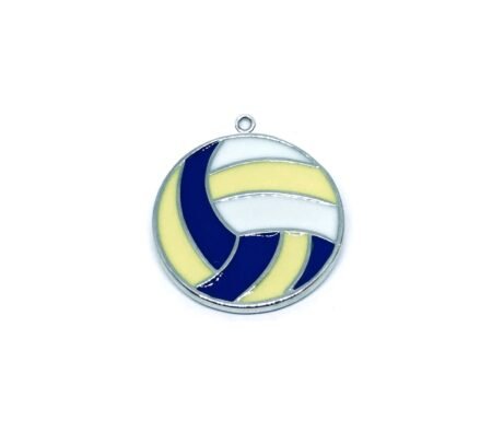 Volleyball Ball Enamel Charm