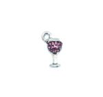 Crystal Wine Glass Charm