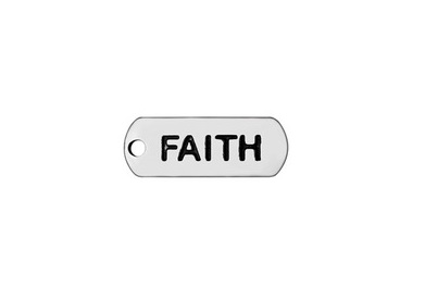 Faith Charm Silver