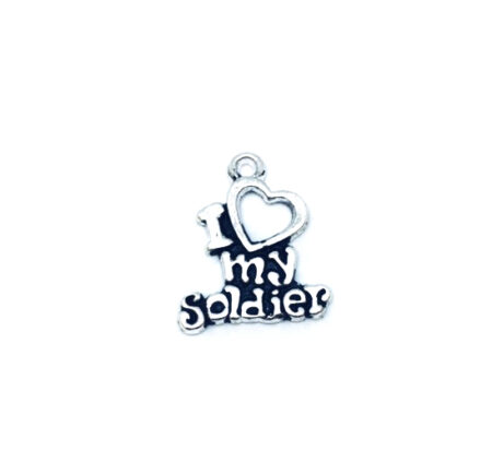 'I Love my Soldier' Charm